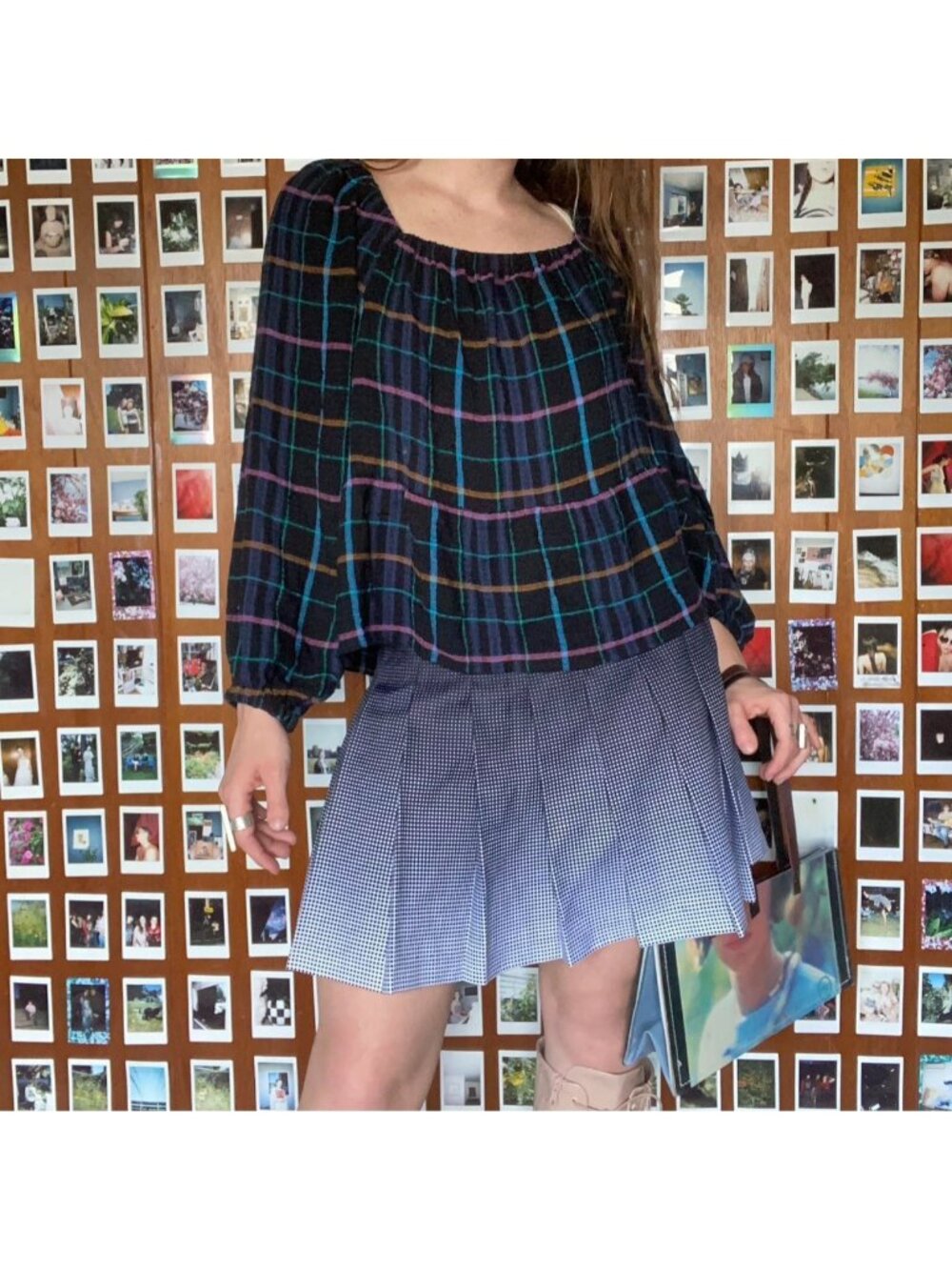 Multicolor Plaid Blouse